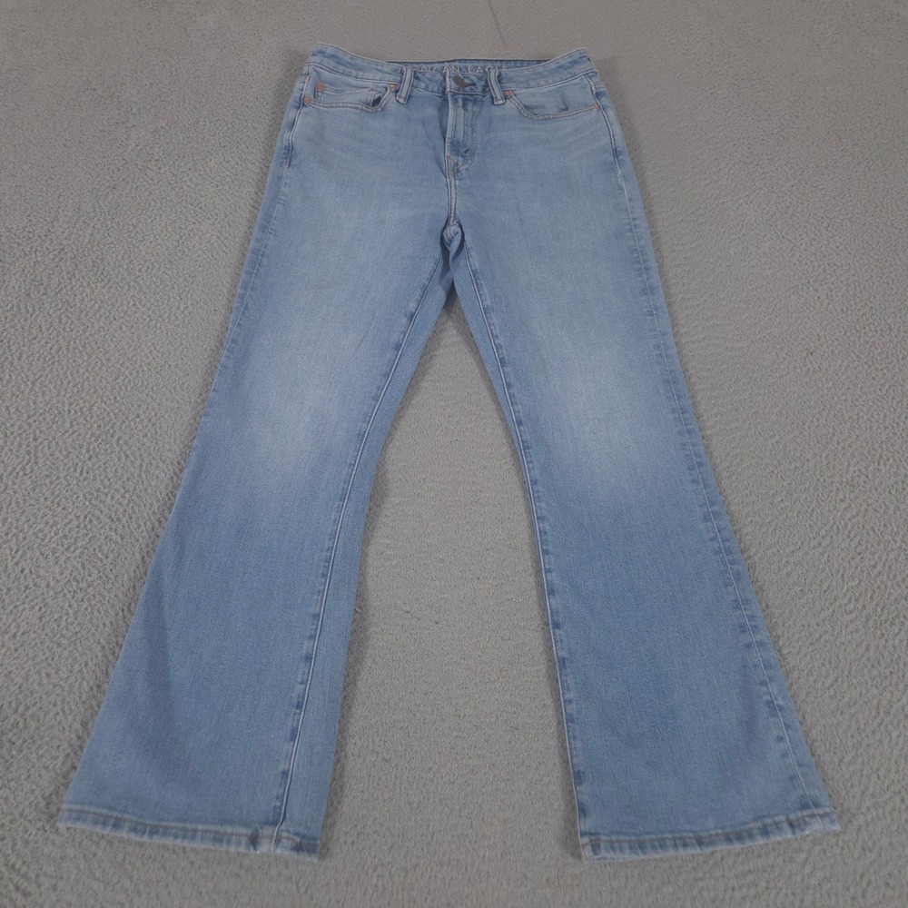 American Eagle Jeans Mens 30x30 Light Blue Slim Bootcut Airflex Stretch Denim